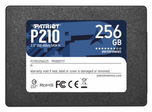 Накопичувач SSD 2.5" 256GB Patriot (P210S256G25)