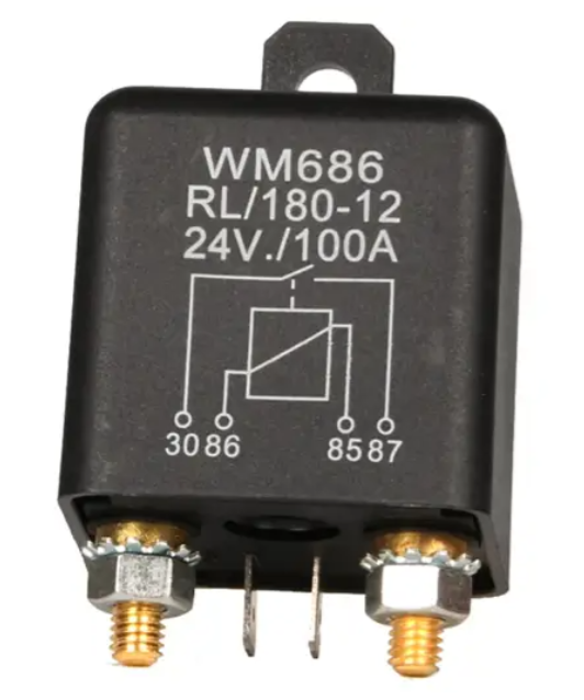 Пускове електромагнітне реле MG686 (WM686) 24В 120A