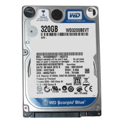 Жесткий диск внутренний 2,5" 320Gb WD Scorpio (WD3200BEVT)