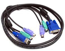 Комплект кабелей D-Link DKVM-CB15 для KVM-переключателей, 1.5м