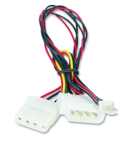 Перехідник зі стандартного живлення на 3pin для кулера