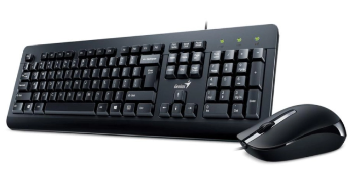 Комплект Genius KM-160 Black Ukr (31330001419)